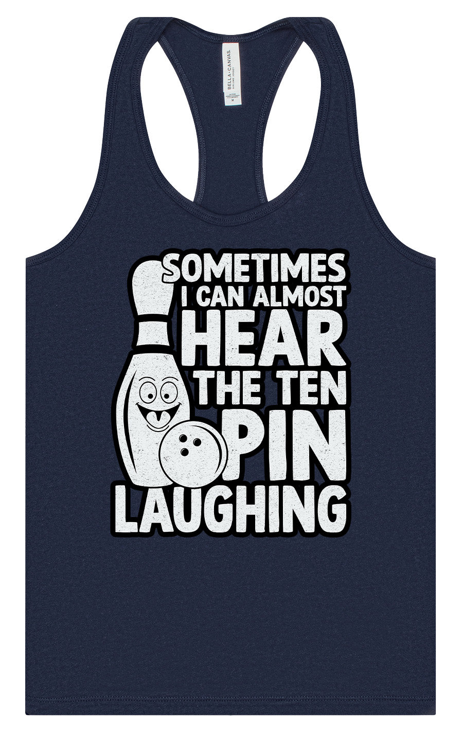 Ten Pin Laughing Women's Racerback Tank