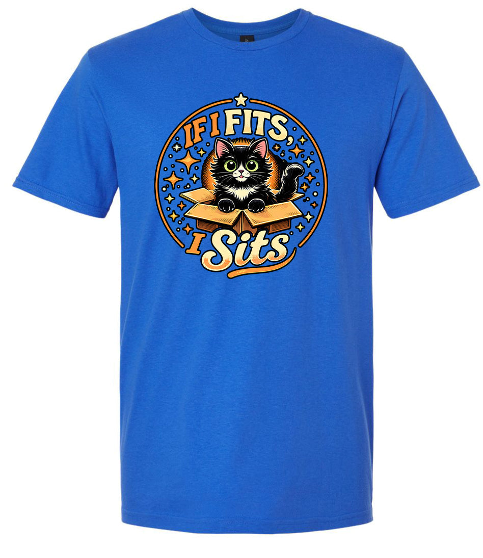 If I Fits, I Sits Adult Gildan Soft Shirt
