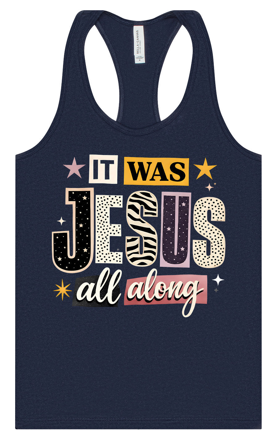 Jesus All Along Women's Racerback Tank