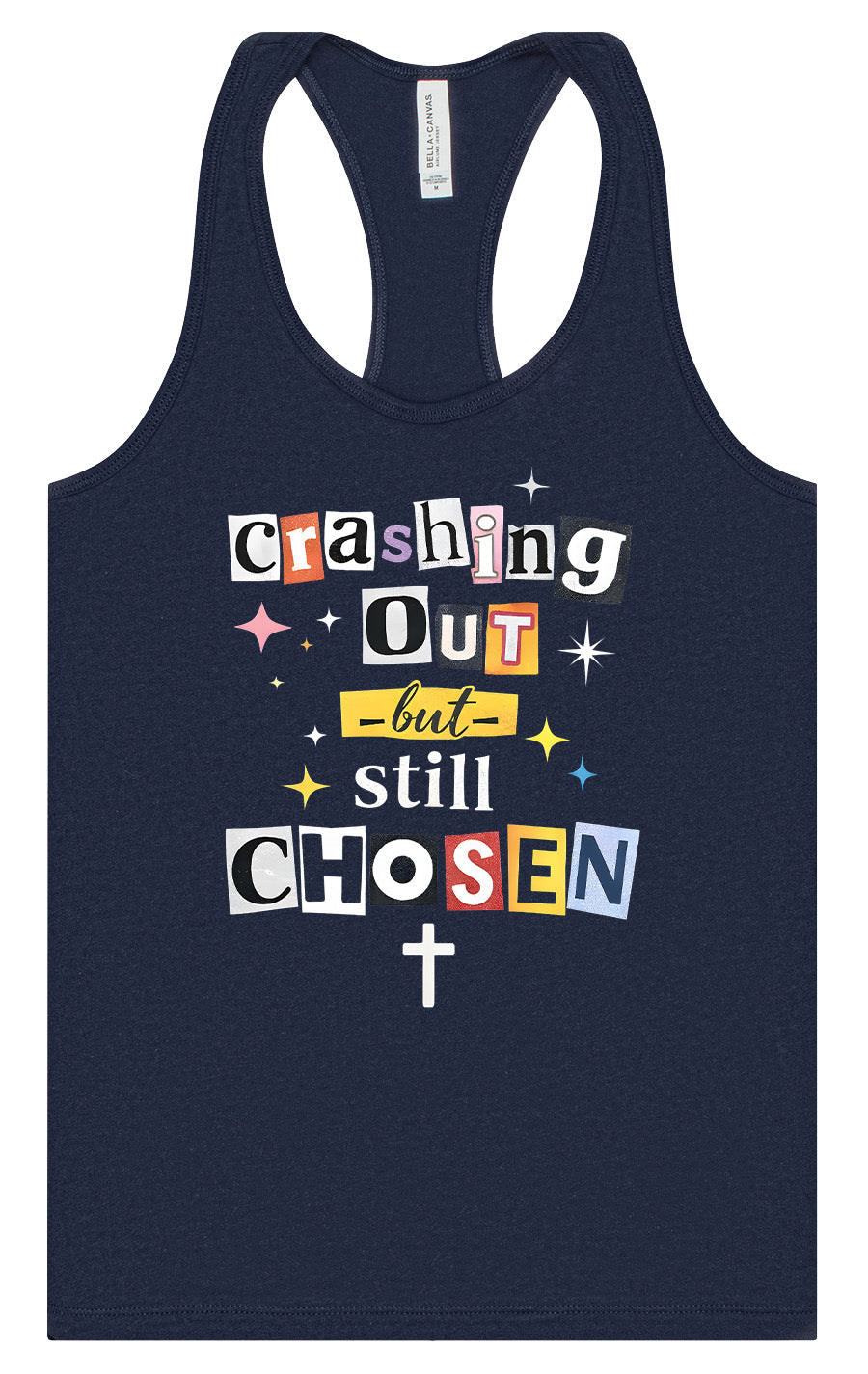 Crashing Out but Chosen Women's Racerback Tank