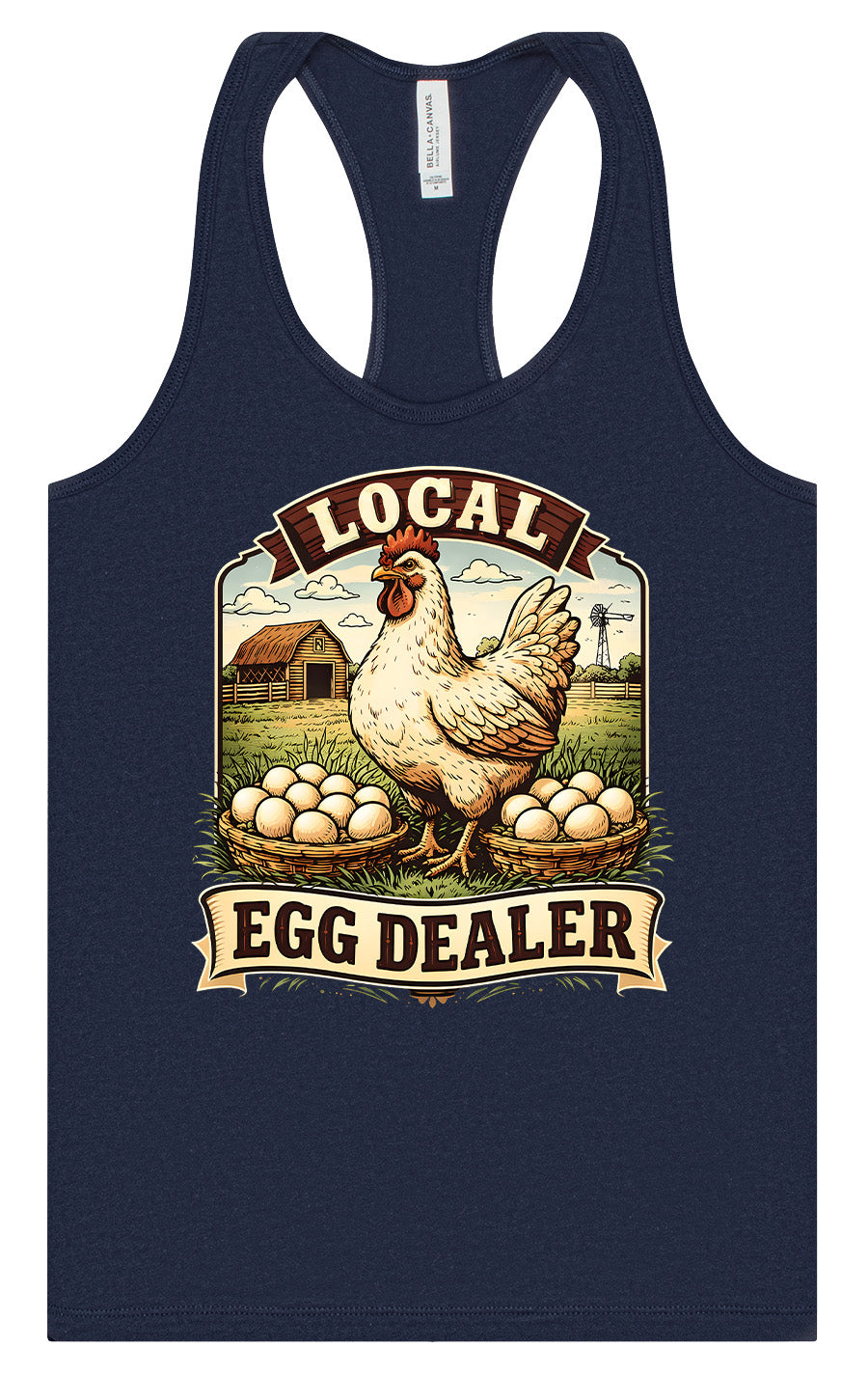Local Egg Dealer Women's Racerback Tank