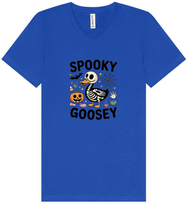 Spooky Goosey Unisex V-Neck Shirt