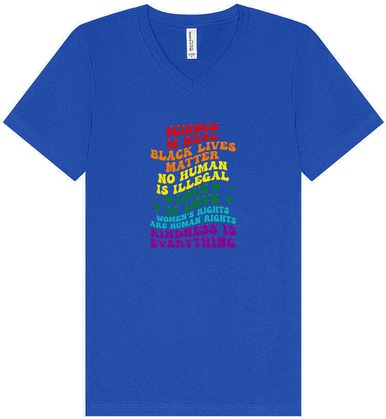 Science Is Real Unisex V-Neck Shirt