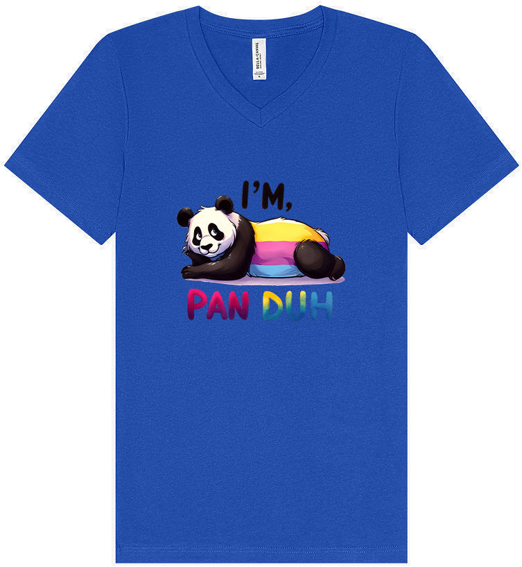 Pan Duh Panda Unisex V-Neck Shirt