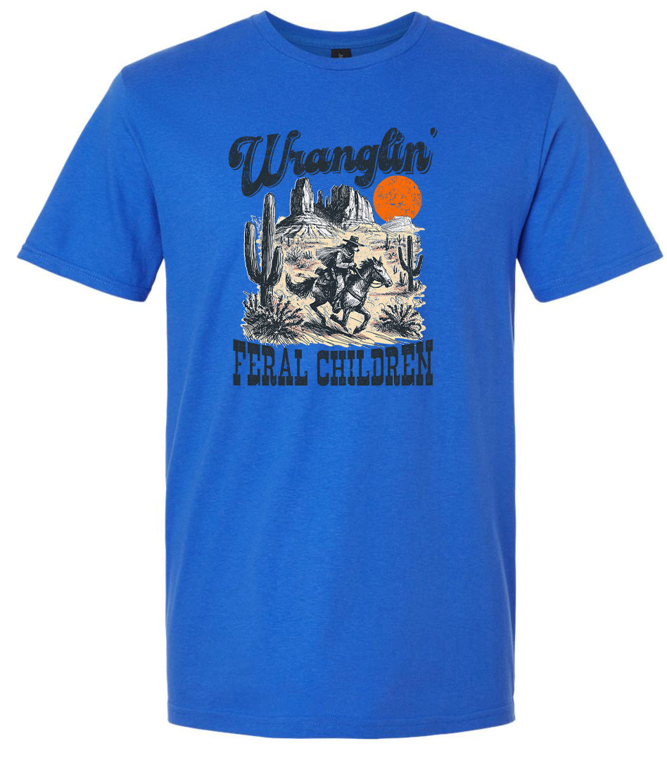 Wranglin' Feral Children Adult Gildan Soft Shirt