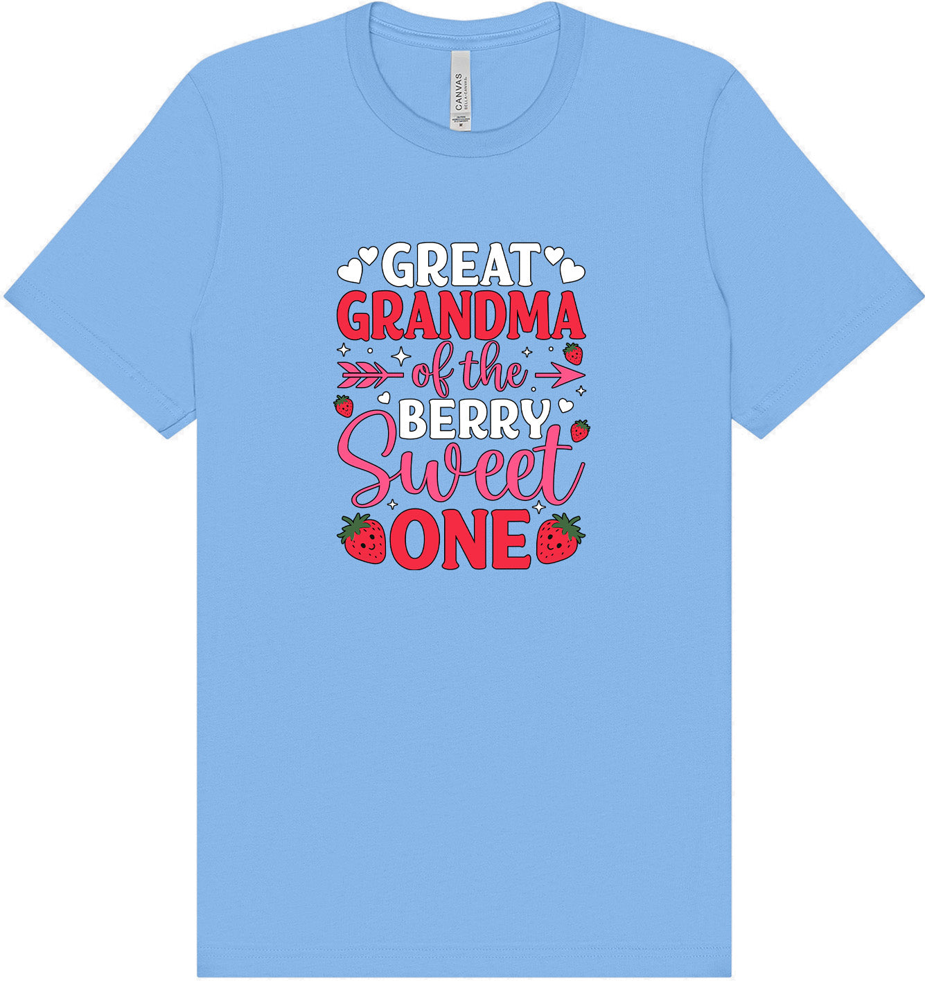 Great Grandma of the Berry Sweet One Adult Bella Canvas Shirt
