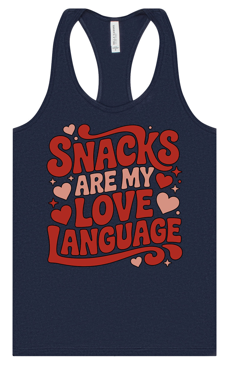 Snacks are My Love Language Women's Racerback Tank
