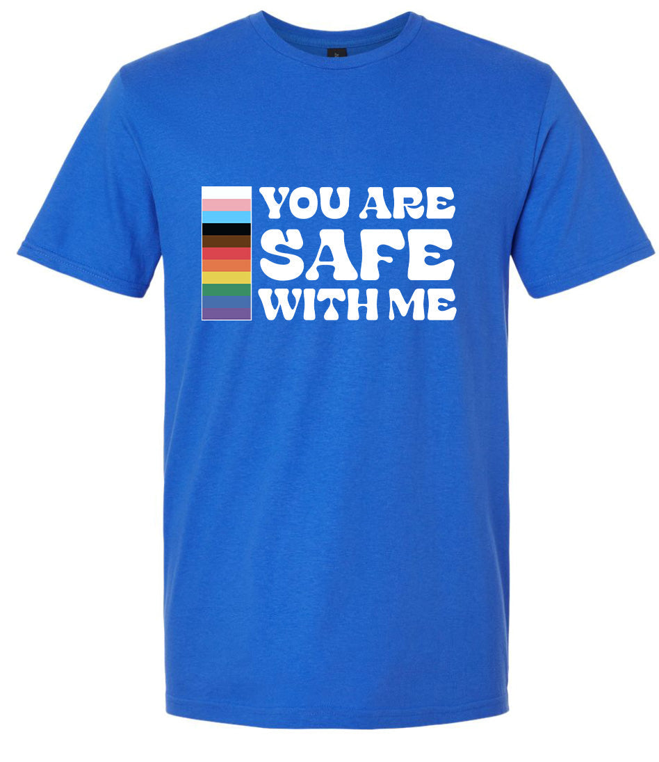 Safe With Me Adult Gildan Soft Shirt