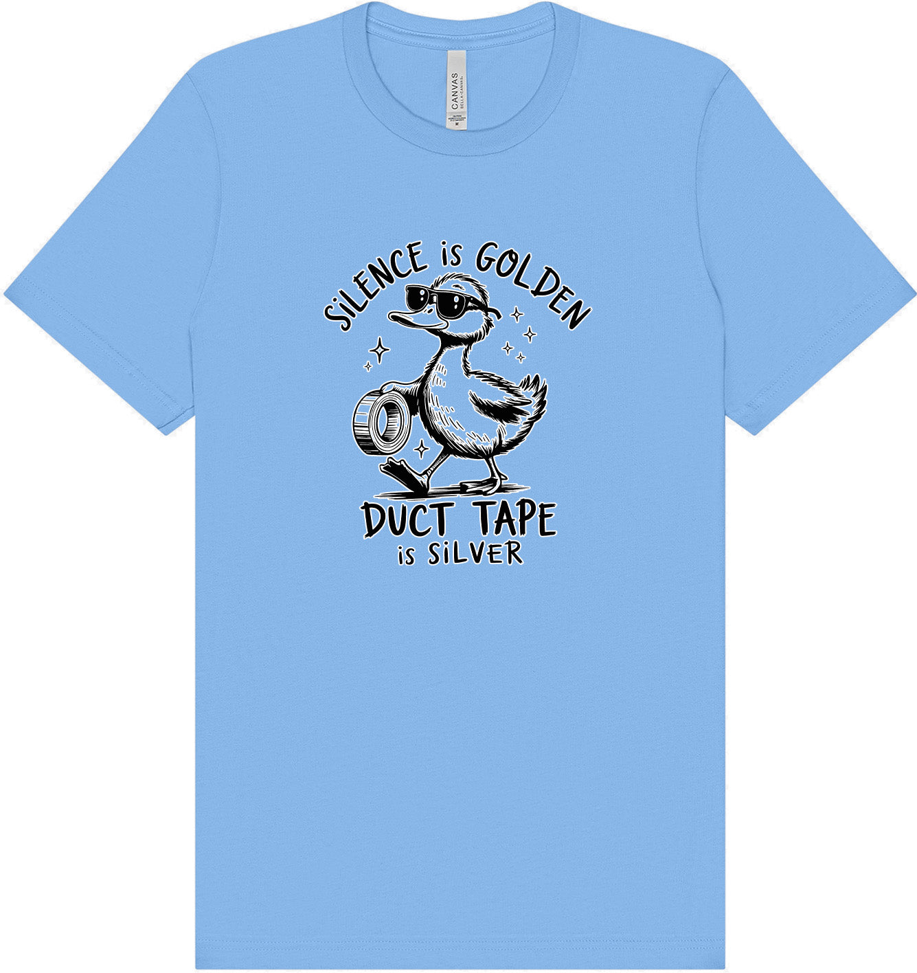 Silence Is Golden Adult Bella Canvas Shirt