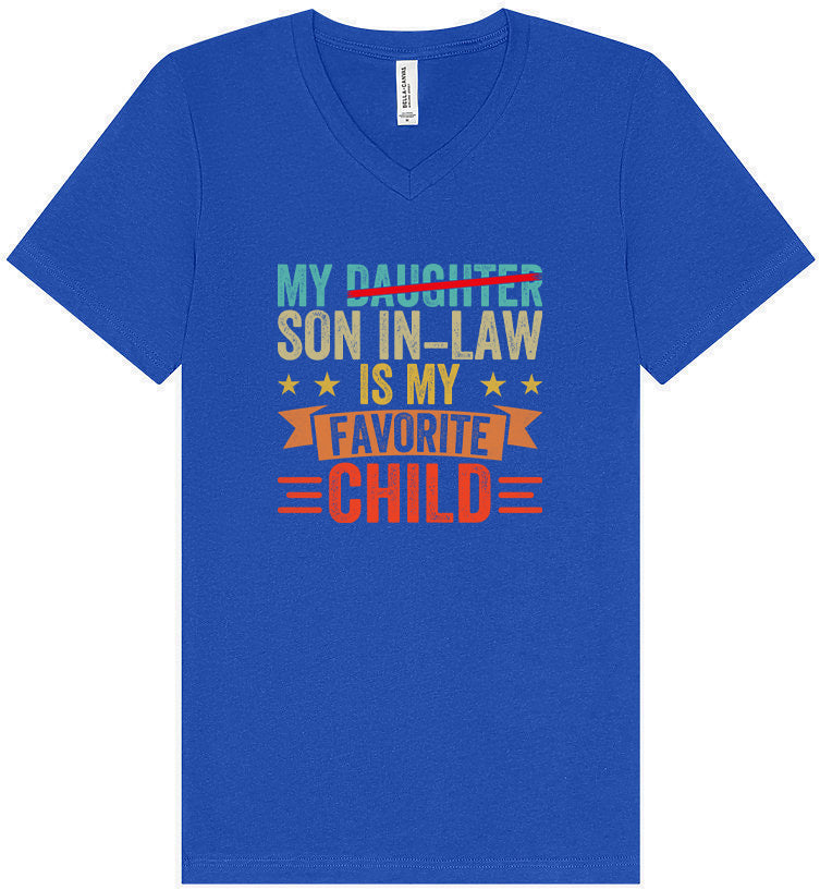 Son in Law is My Favorite Unisex V-Neck Shirt