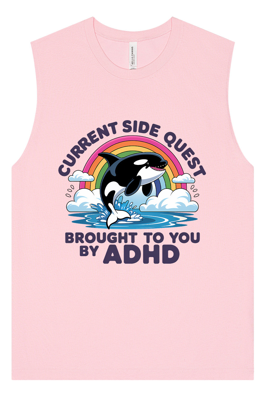 Side Quest Brought By ADHD Muscle Tank