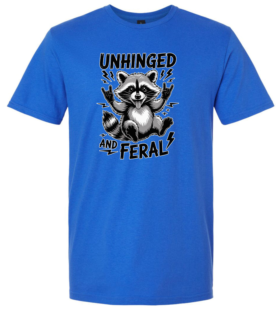Unhinged and Feral Adult Gildan Soft Shirt