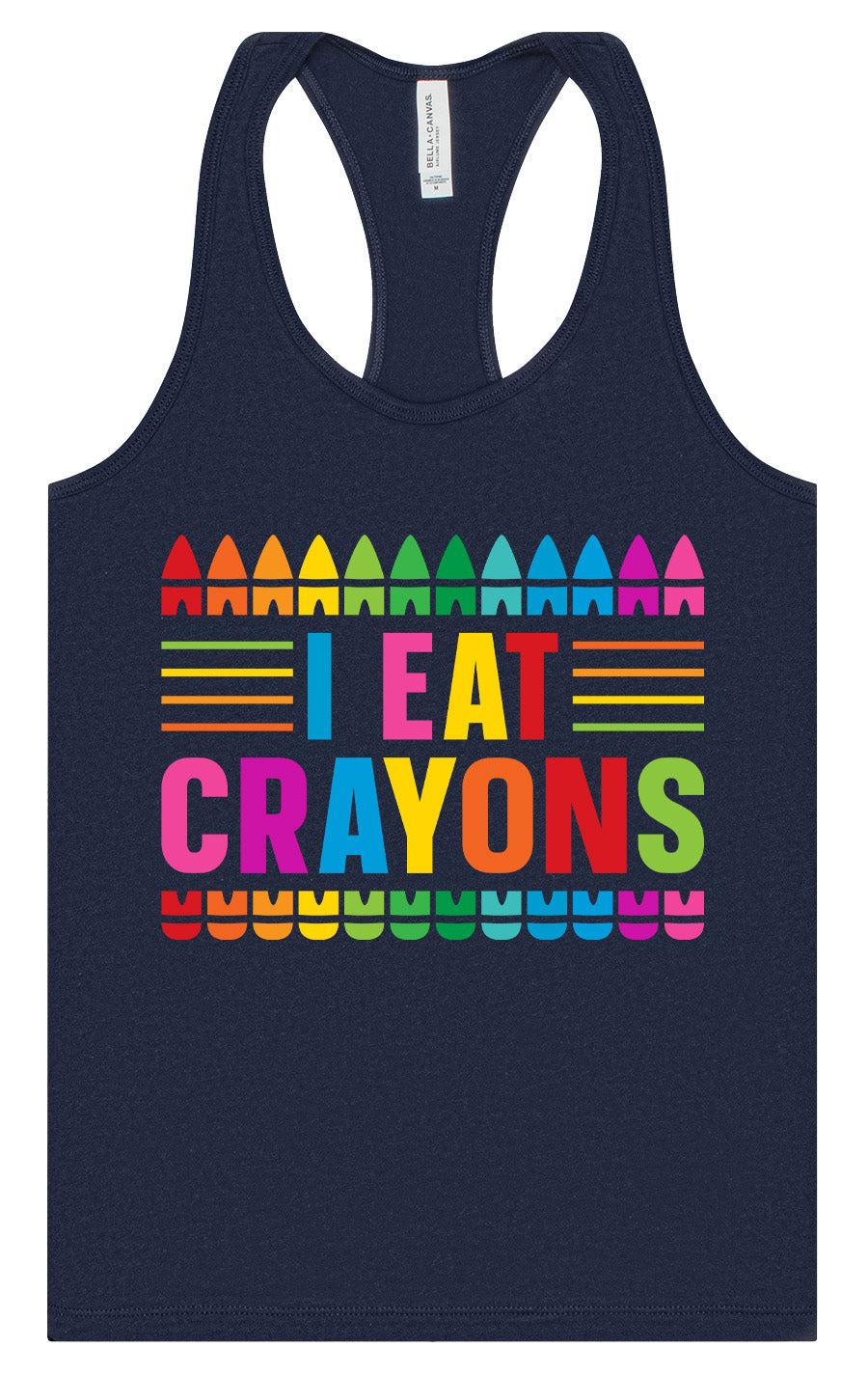 I Eat Crayons Women's Racerback Tank