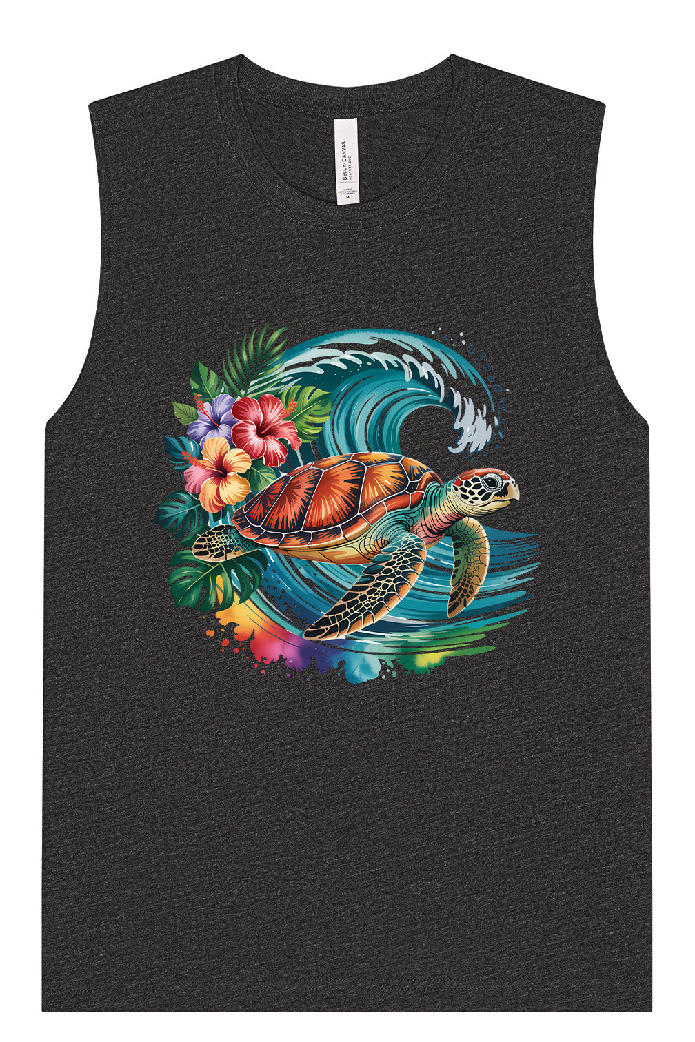 Sea Turtle in the Waves Muscle Tank