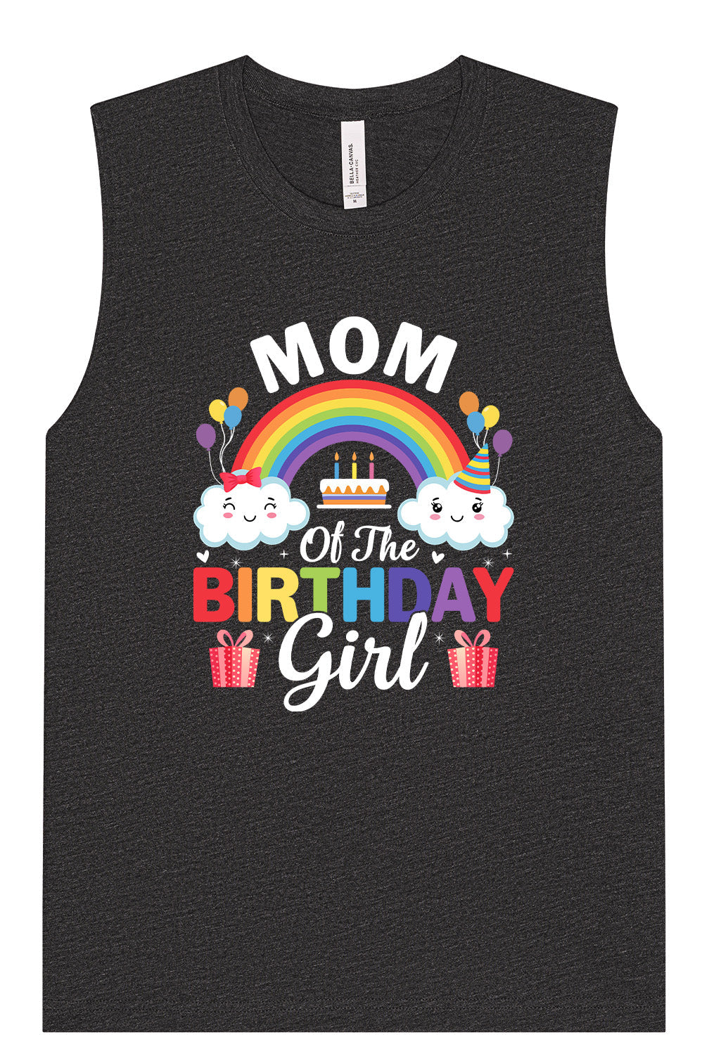 Mom of the Birthday Girl Muscle Tank