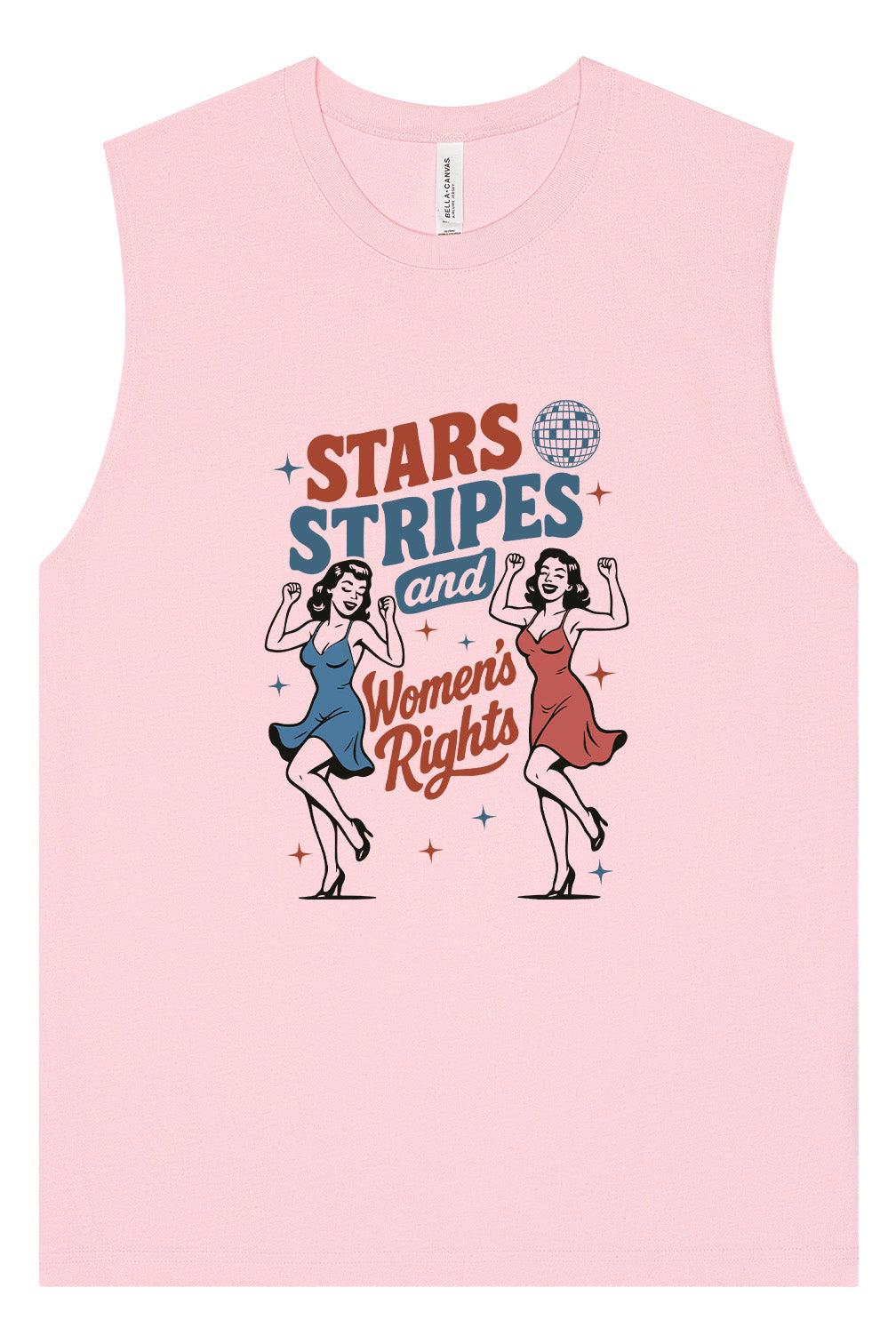 Stars, Stripes, and Women's Rights Muscle Tank