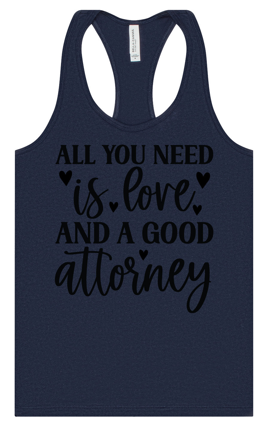 Love and a Good Attorney Women's Racerback Tank
