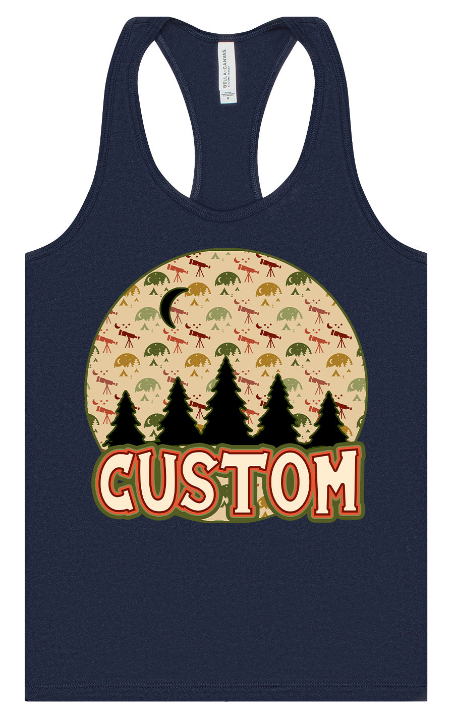 Custom Under the Stars Women's Racerback Tank