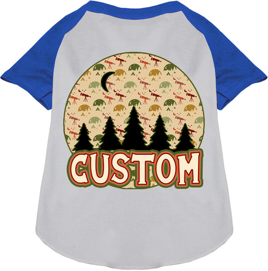 Custom Under the Stars Pet Raglan Shirts