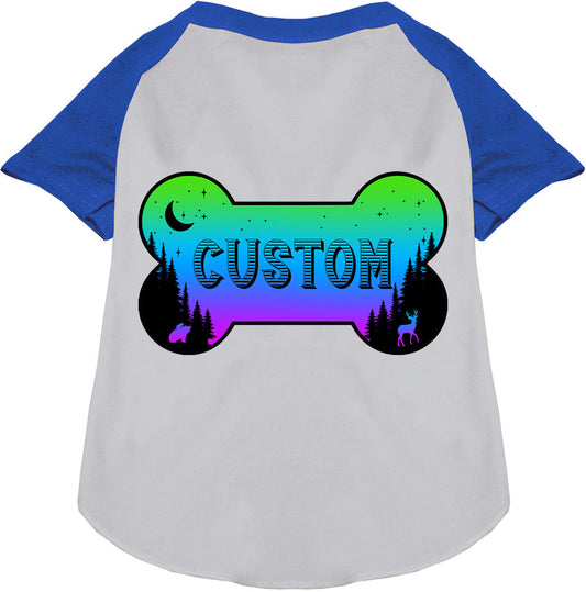 Custom Mountain Shades Pet Raglan Shirts