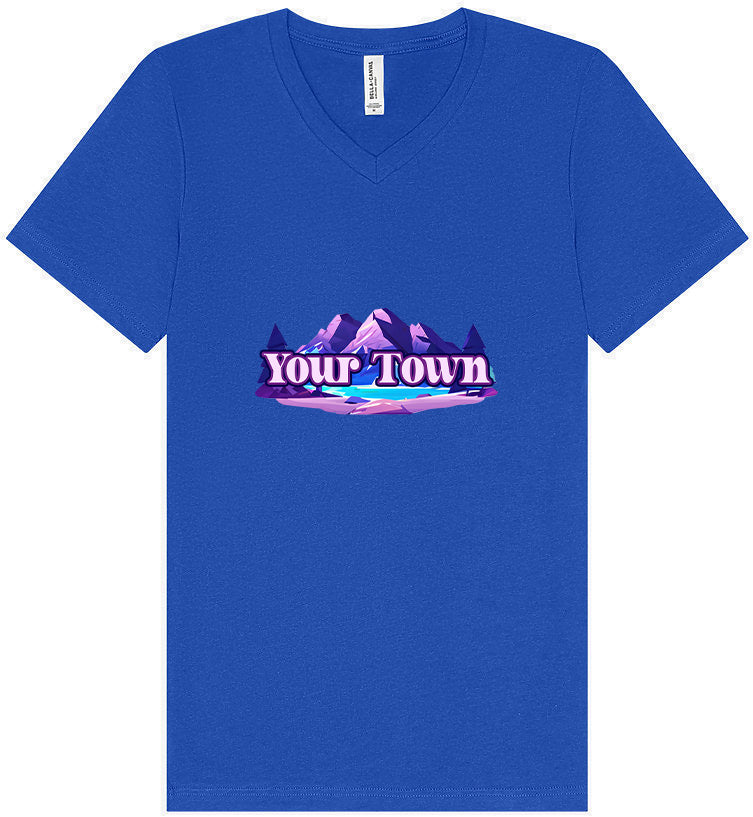 Custom Alpine Pawscape Unisex V-Neck Shirt
