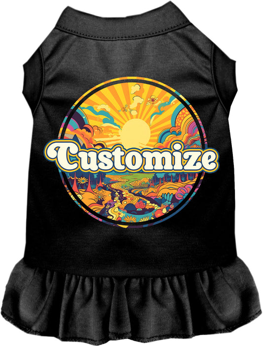 Custom Trippy Peaks Pet Dress