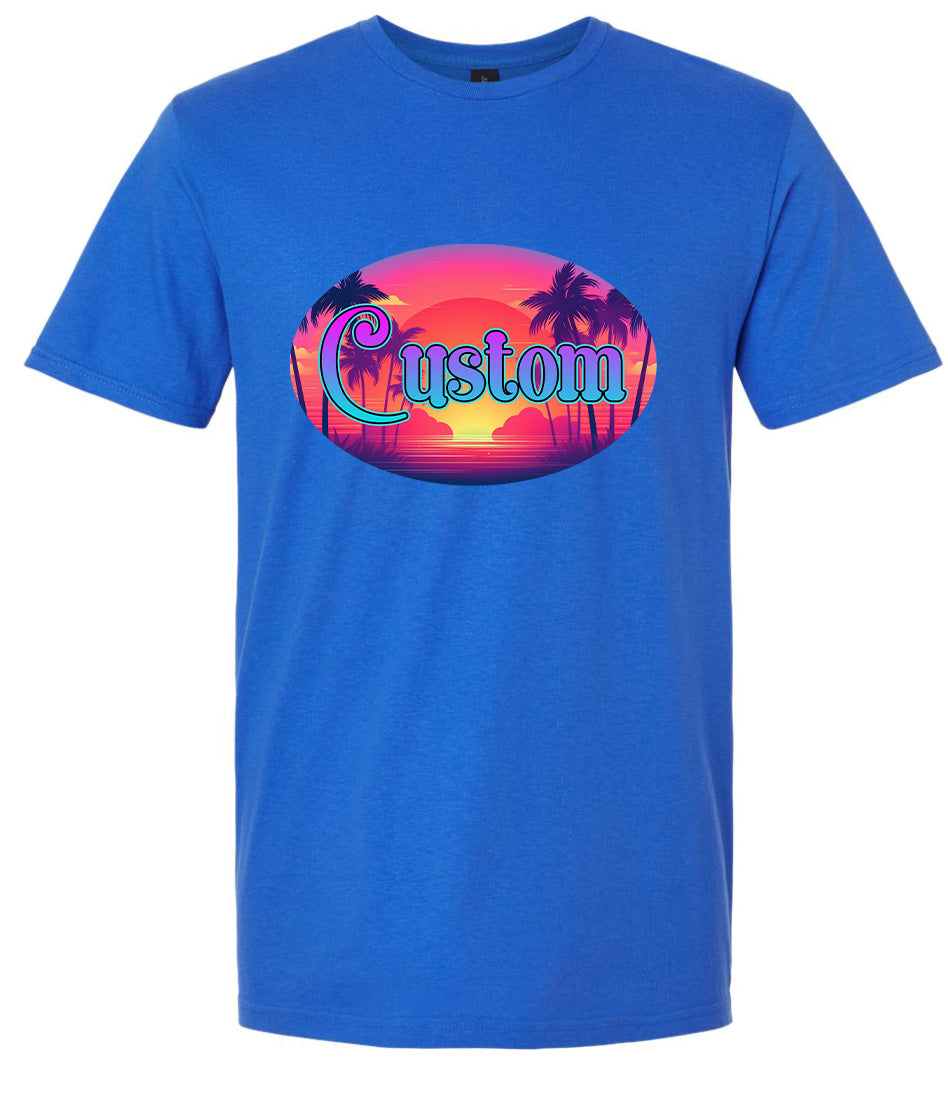 Custom Classic Beach Adult Gildan Soft Shirt