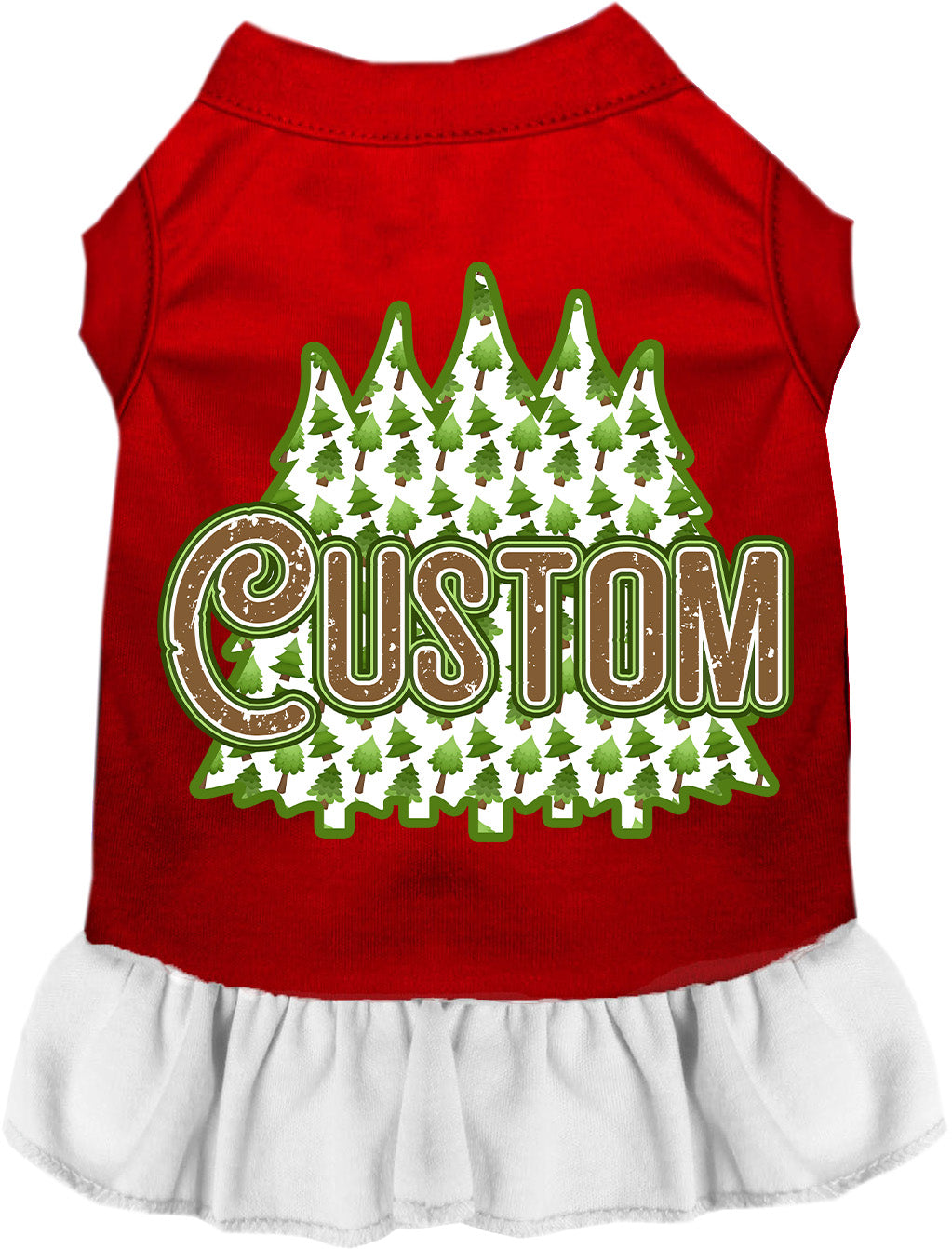 Custom Woodland Trees Pet Dress