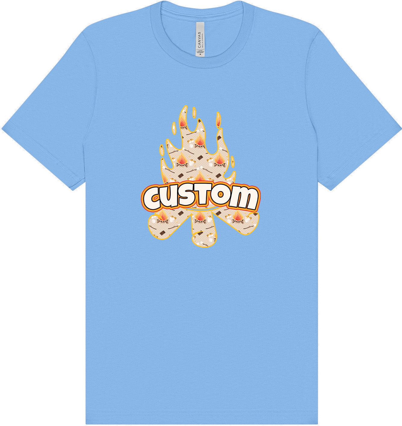 Custom Around the Campfire Adult Bella Canvas Shirt