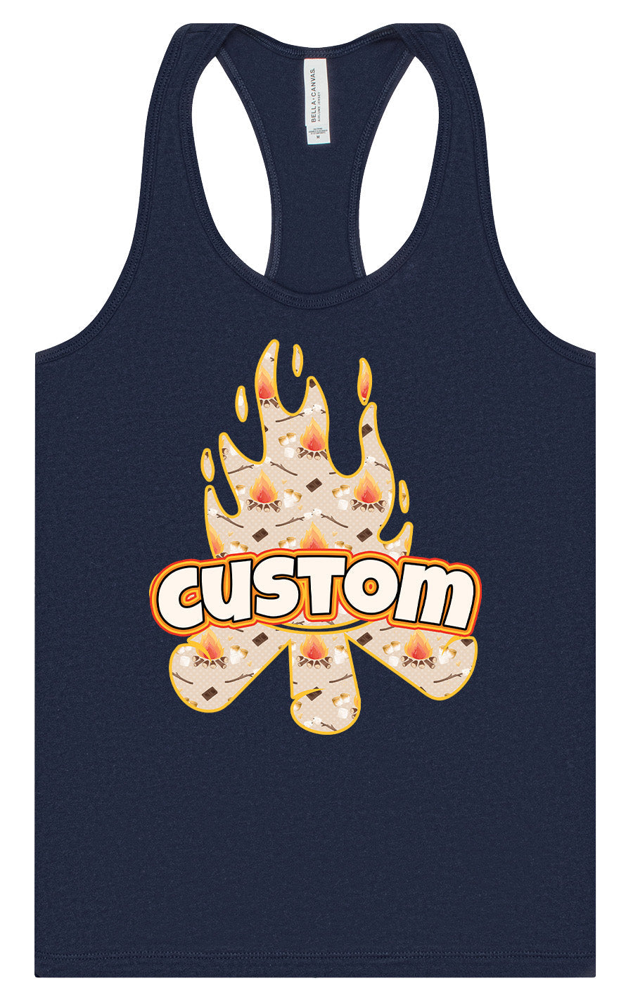 Custom Around the Campfire Women's Racerback Tank