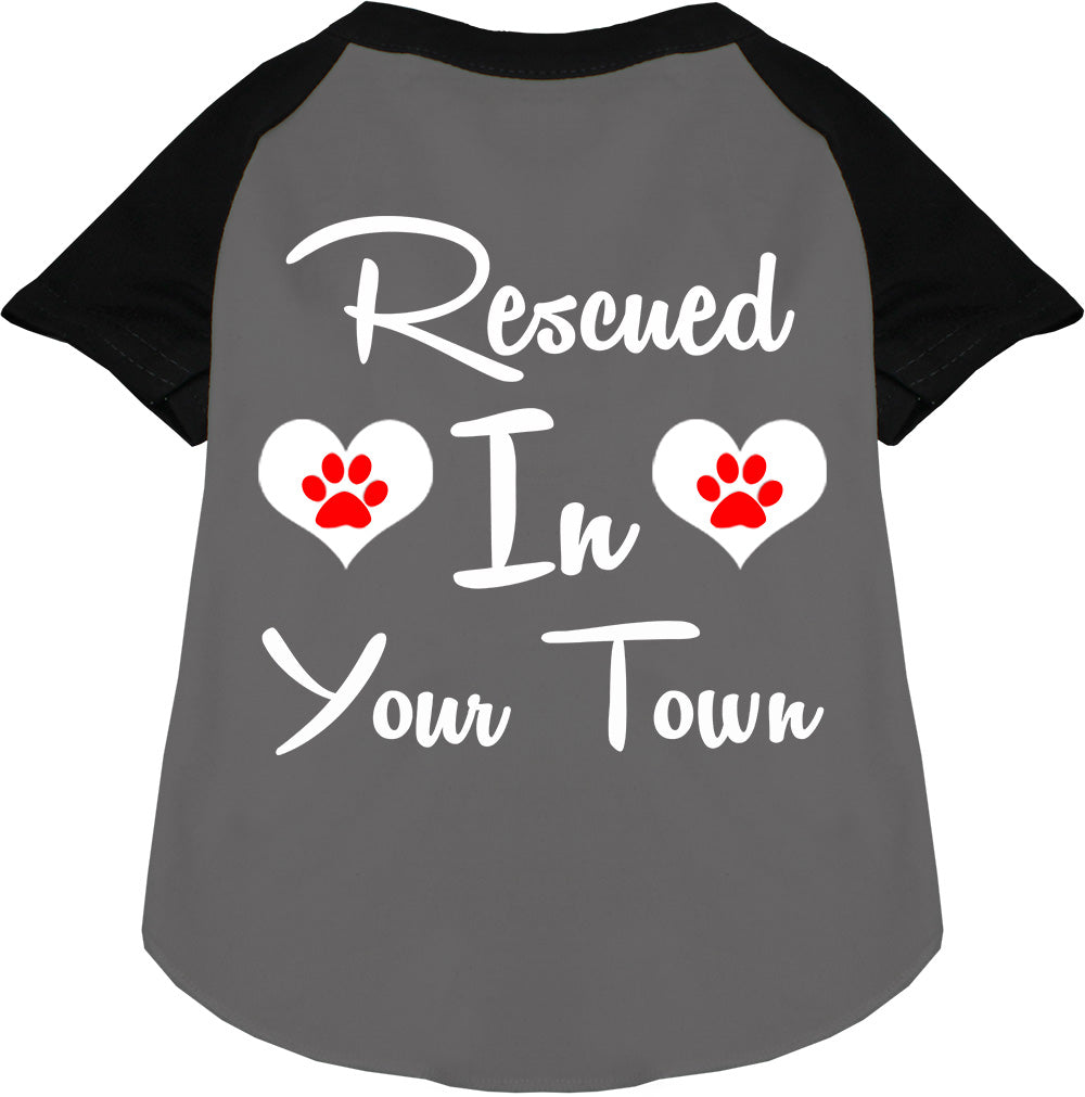 Custom Rescued In Pet Raglan Shirts
