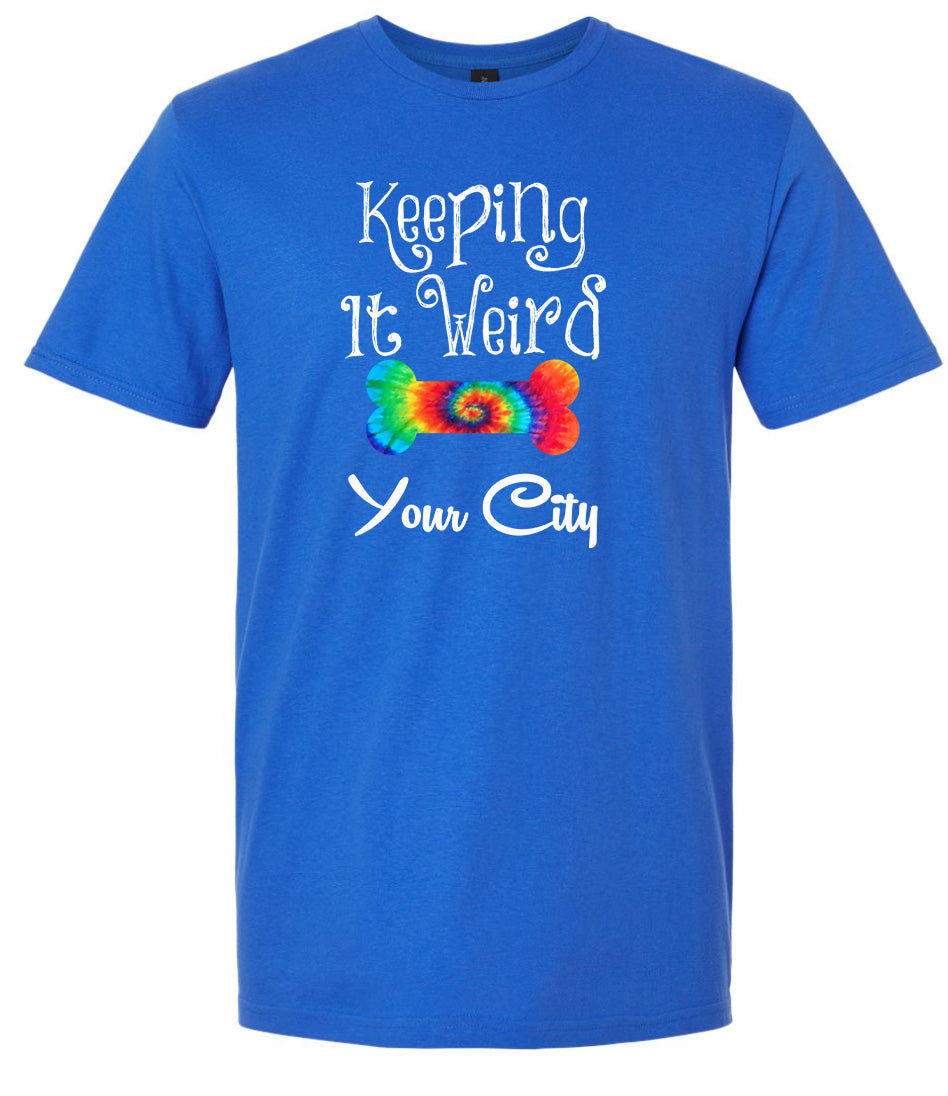 Custom Stay Weird in Adult Gildan Soft Shirt