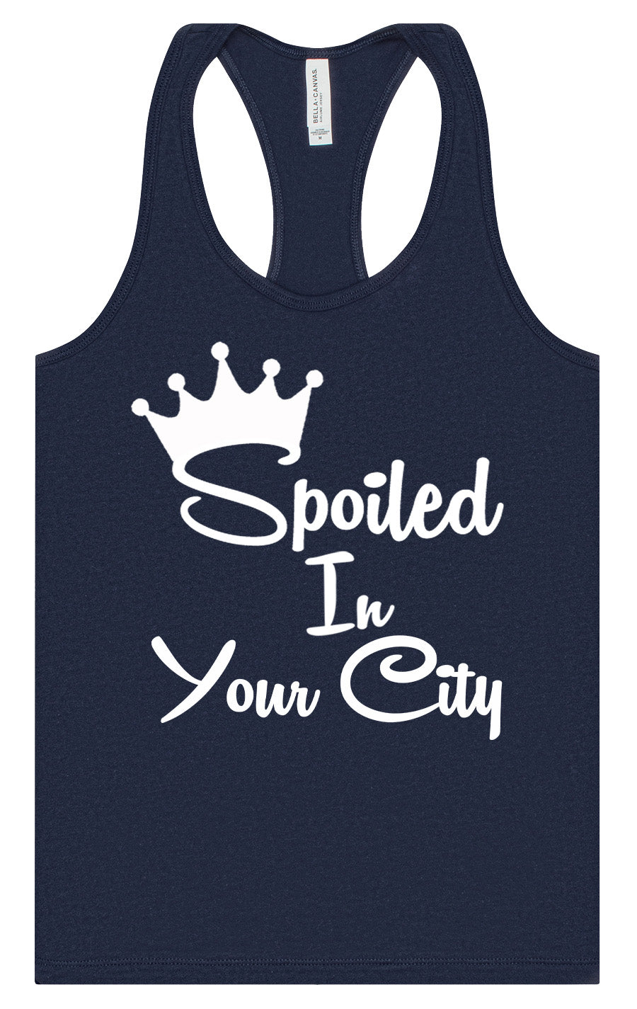 Custom Spoiled In Women's Racerback Tank