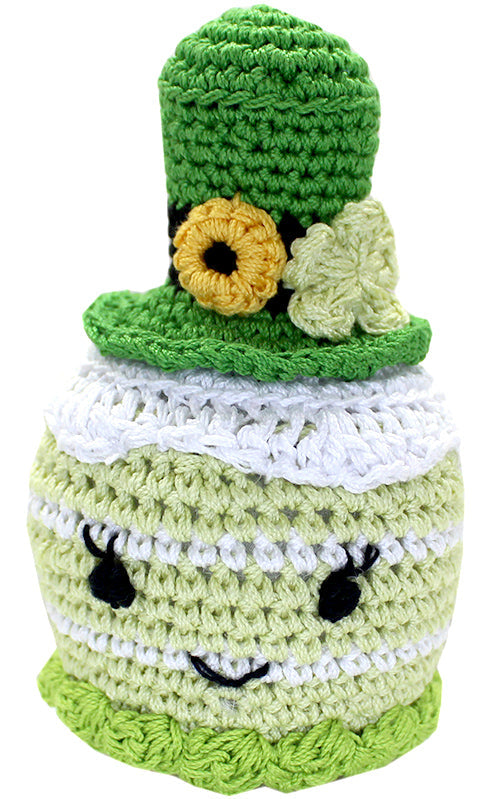 LuckyLady Leprechaun Crocheted Knit Knack Pet Toy