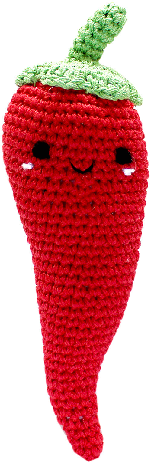 Chili P. Pepper Crocheted Knit Knack Pet Toy