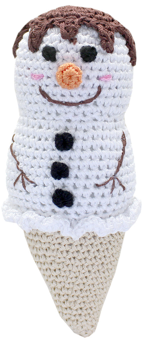Flake The Snowcone Crocheted Knit Knack Pet Toy