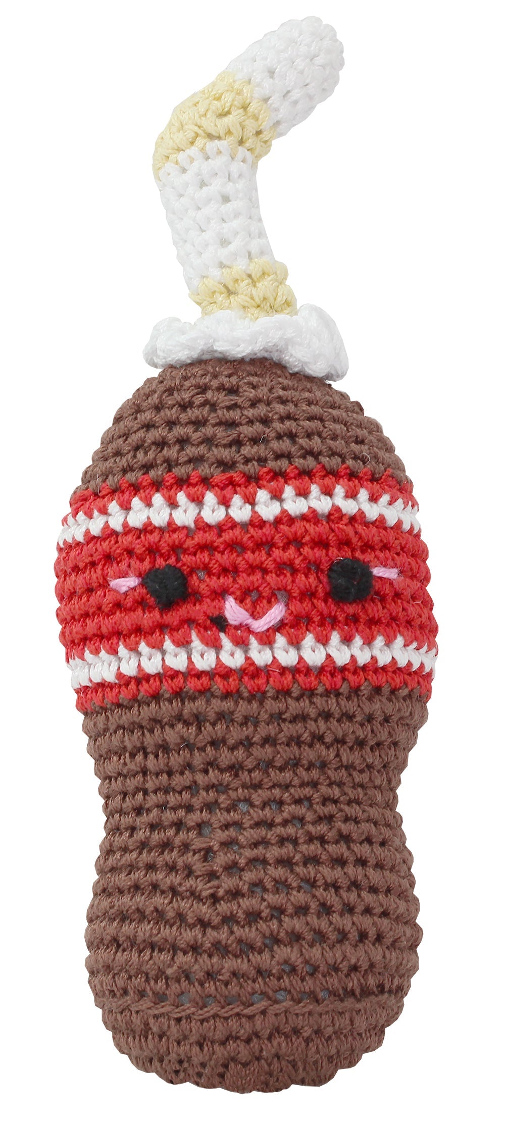 Soda Pop Bottle Crocheted Knit Knack Pet Toy