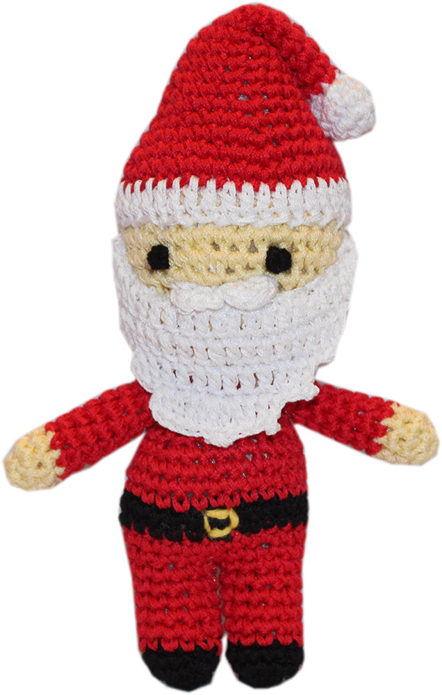 Santa Crocheted Knit Knack Pet Toy