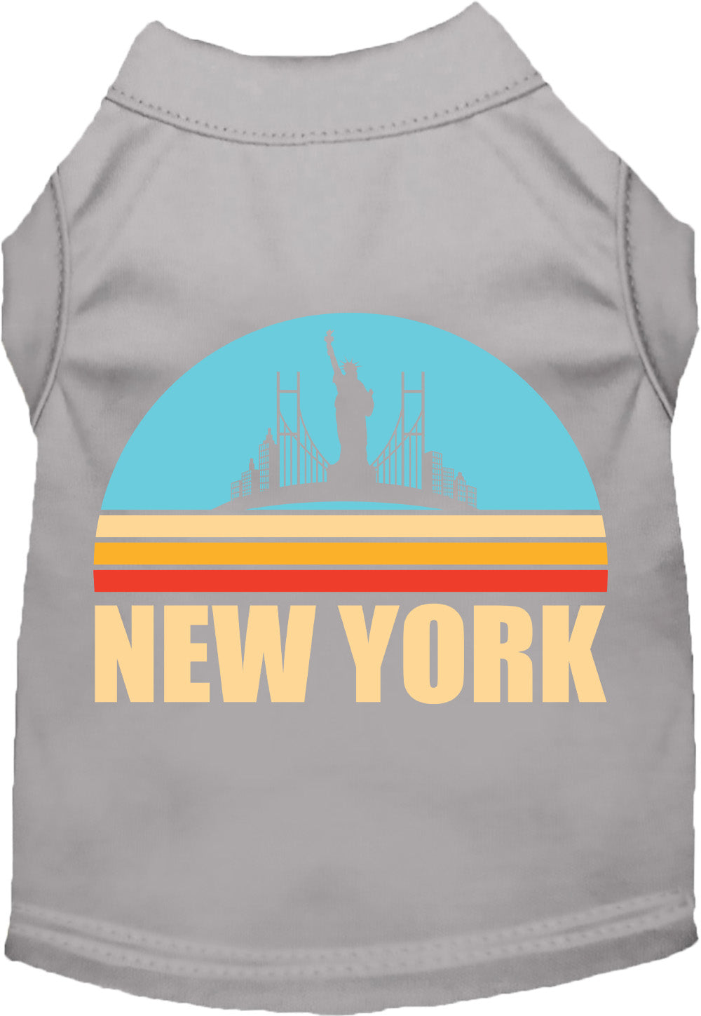 Adorable Cat or Dog Shirt for Pets "Retro New York"