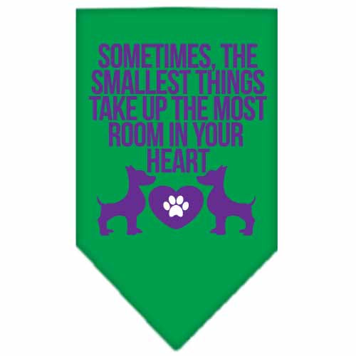 Pet and Dog Bandana, "The Smallest Things Take Up Your Heart"