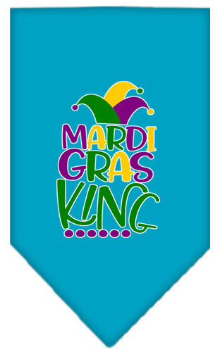 Pet and Dog Bandana Screen Printed, "Mardi Gras King"