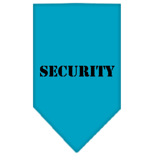 Pet and Dog Bandana Screen Printed, "Security"