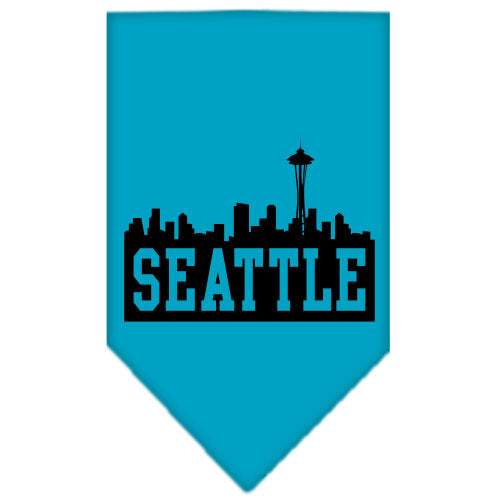 Pet and Dog Bandana Screen Printed, "Seattle Skyline"