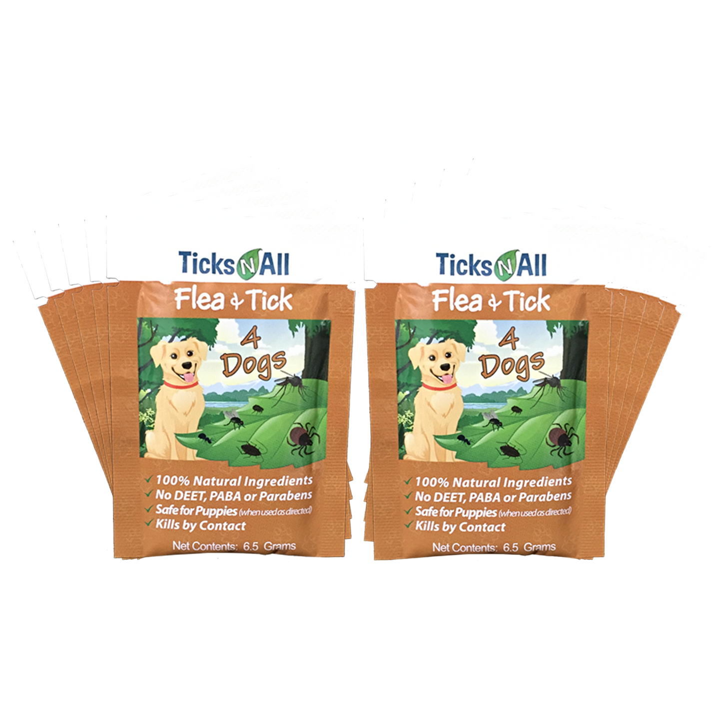All Natural Flea and Tick Wipes 4-Dogs (10 Cnt.)