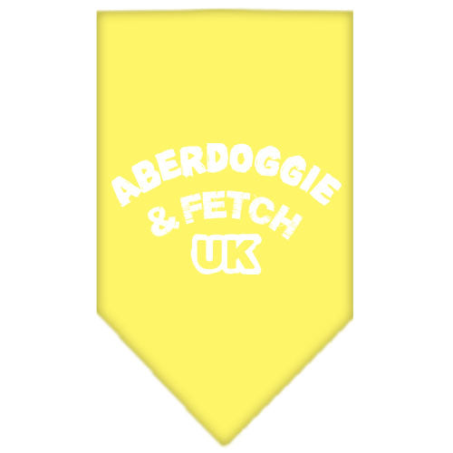 Pet and Dog Bandana Screen Printed, "Aberdoggie & Fetch UK"