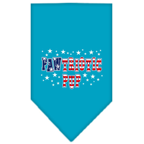 Pet and Dog Bandana Screen Printed, "Pawtriotic Pup"