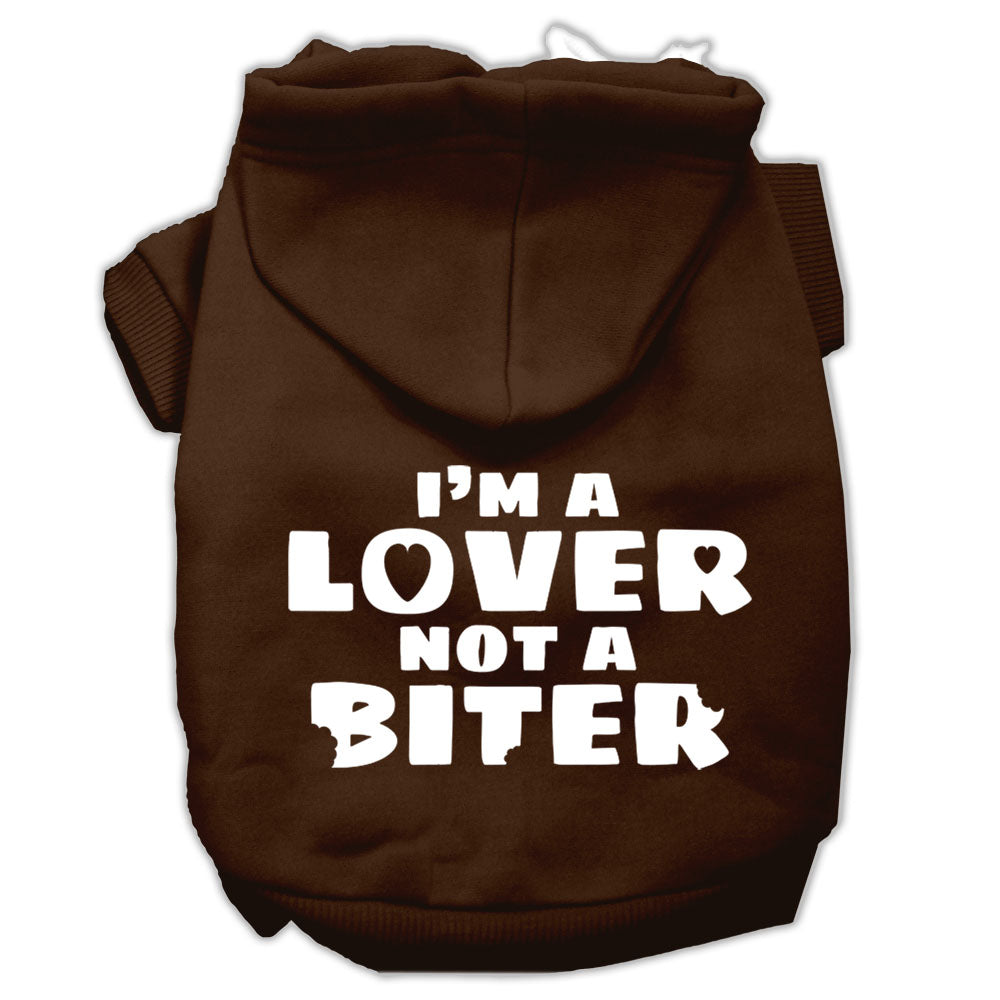 Pet Hoodie "I'm A Lover, Not A Biter"