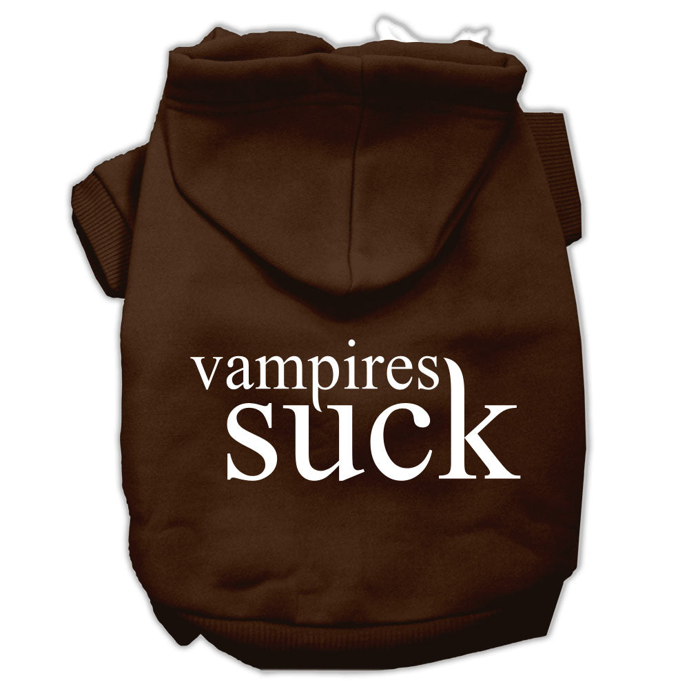 Halloween Pet Hoodie Screen Printed, "Vampires Suck"