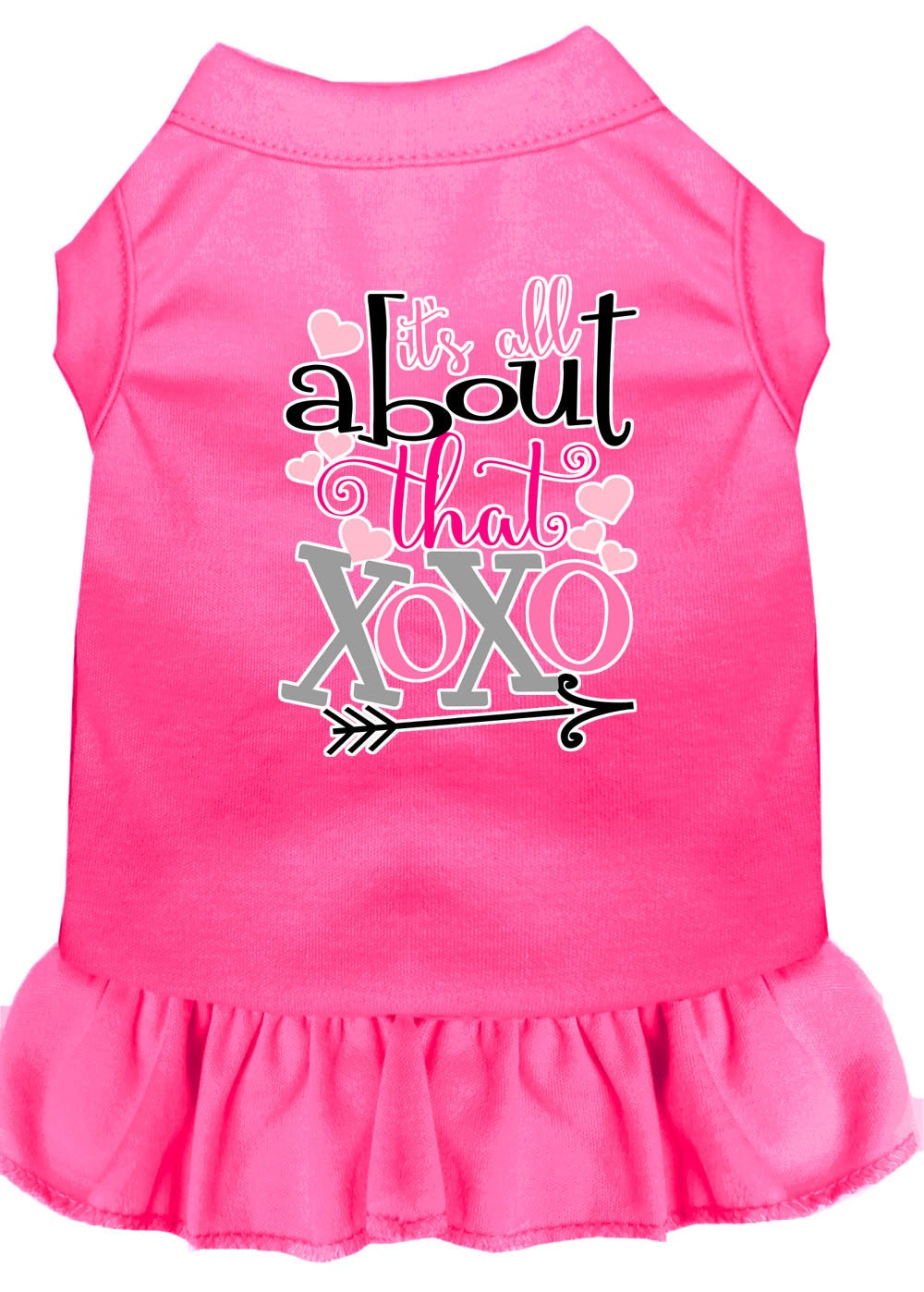 Pet Dress Screen Printed, "All About That XOXO"