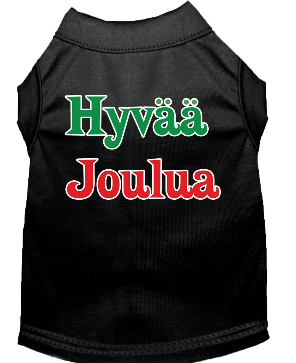 Christmas Pet Shirt, "Hyvaa Joulua"